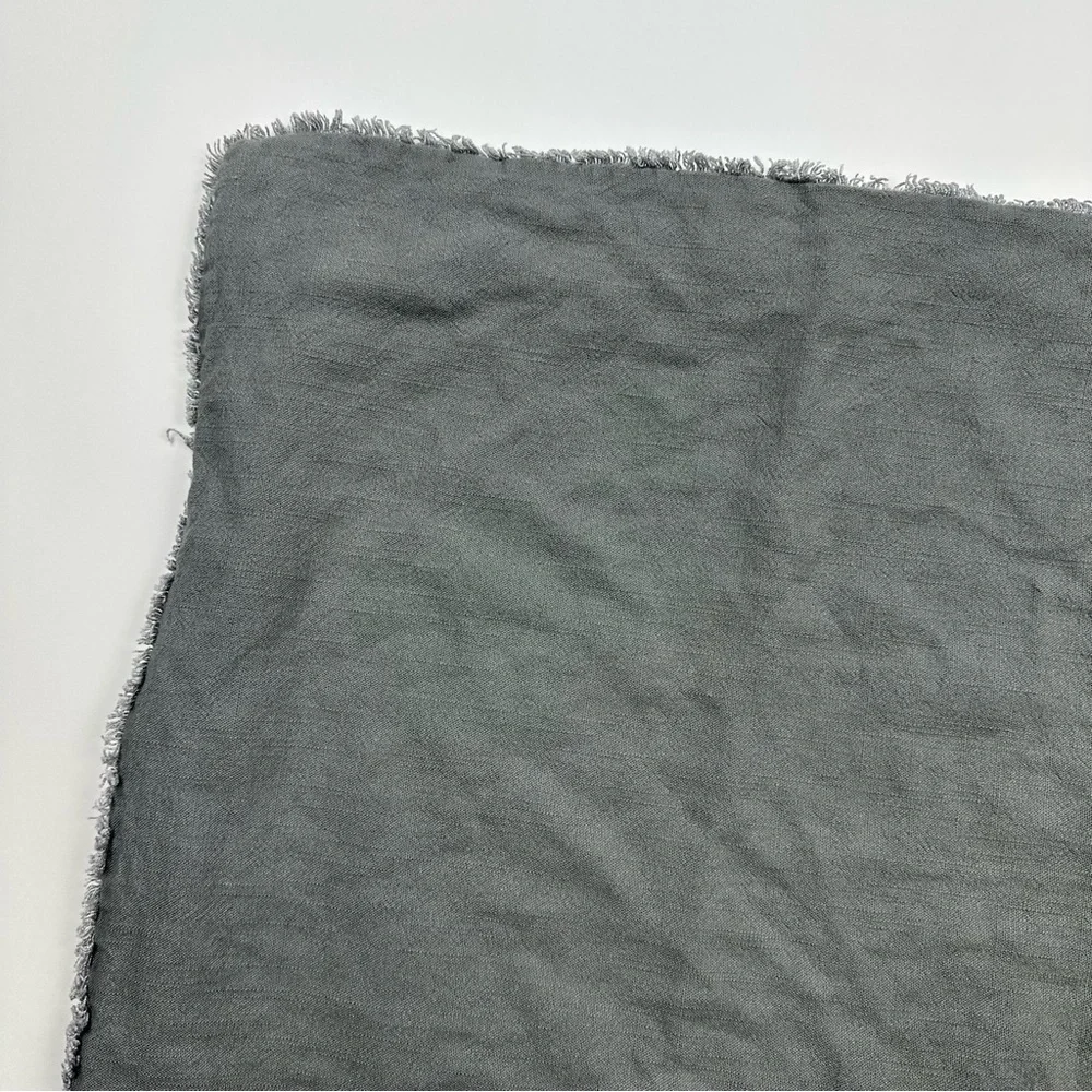 Casaluna Gray Linen Cotton Euro Pillow Sham
